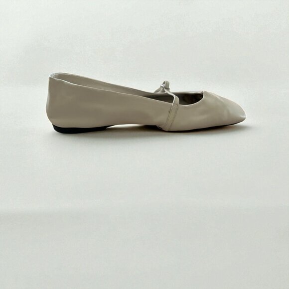 Zara White Leather Flats | Size 38 | New (No Tags) | Made in Turkey - Picture 3 of 11